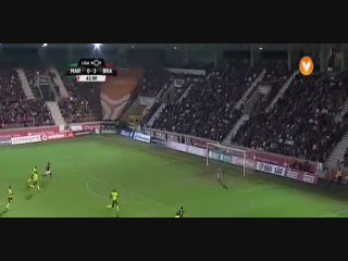 Marítimo 1-3 Braga - Goal by Dyego Sousa (43')