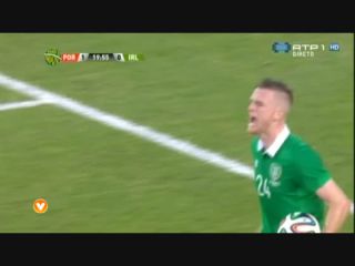 Republic of Ireland 1-5 Portugal - Golo de R. Keogh (20min)